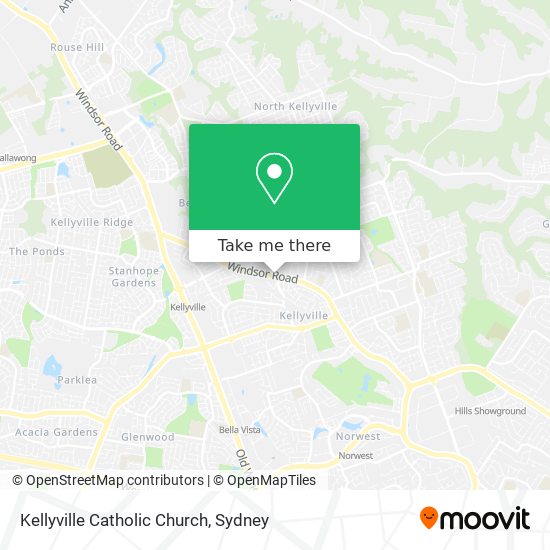 Kellyville Catholic Church map