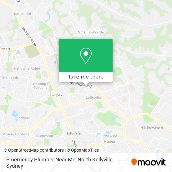 Emergency Plumber Near Me, North Kellyville map