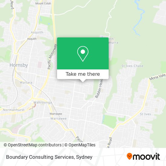 Boundary Consulting Services map