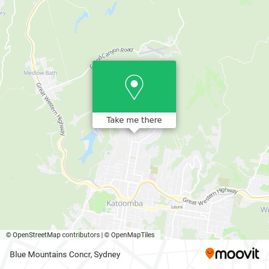 Blue Mountains Concr map