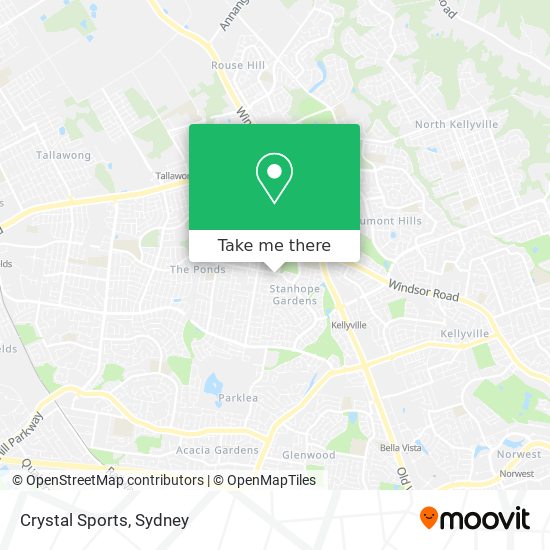 Crystal Sports map