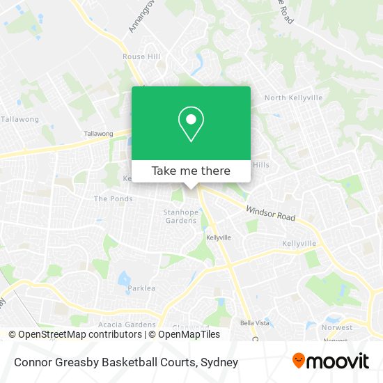 Mapa Connor Greasby Basketball Courts