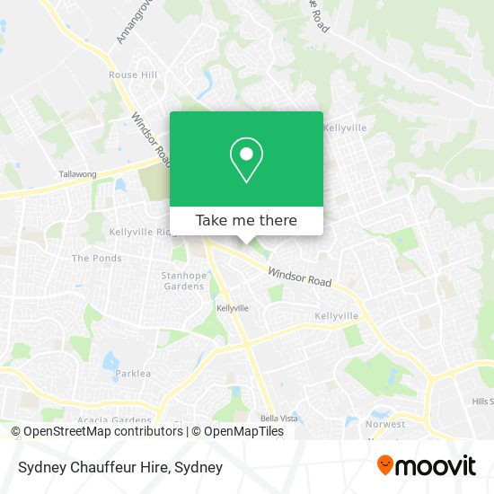 Mapa Sydney Chauffeur Hire