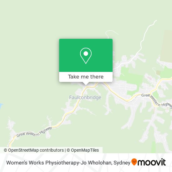Women's Works Physiotherapy-Jo Wholohan map