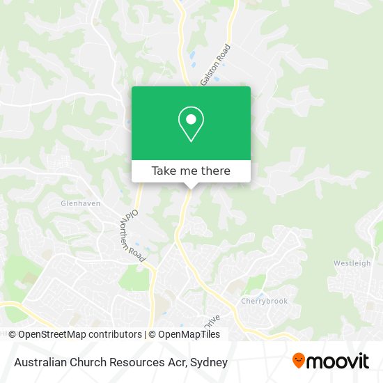 Australian Church Resources Acr map