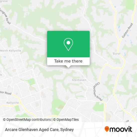 Arcare Glenhaven Aged Care map