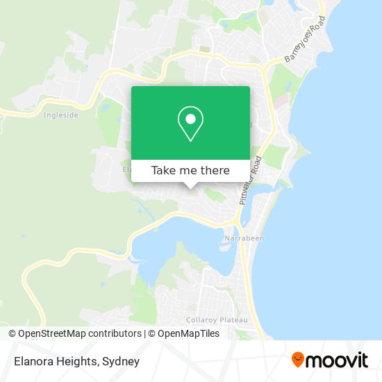 Mapa Elanora Heights