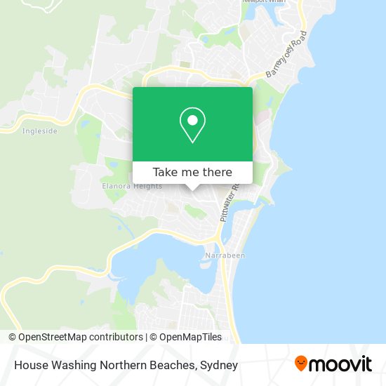 House Washing Northern Beaches map