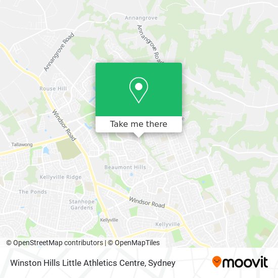 Winston Hills Little Athletics Centre map