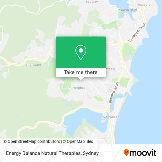 Energy Balance Natural Therapies map