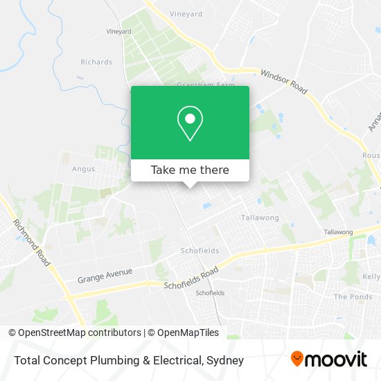 Mapa Total Concept Plumbing & Electrical