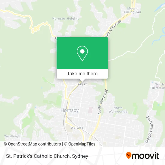 St. Patrick's Catholic Church map
