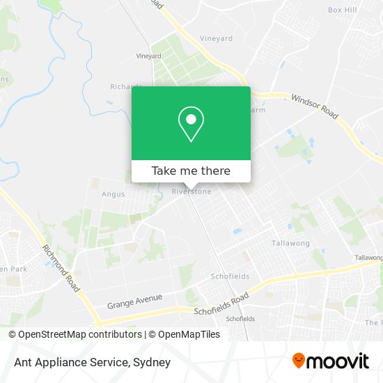 Ant Appliance Service map