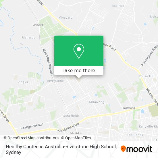 Mapa Healthy Canteens Australia-Riverstone High School