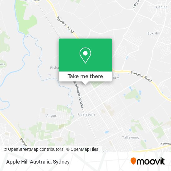 Apple Hill Australia map