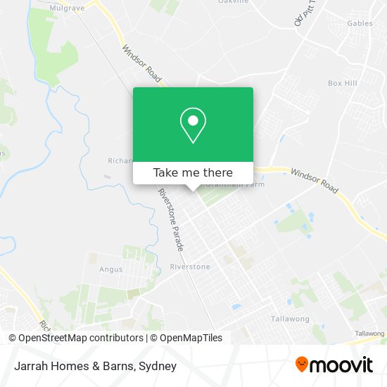 Mapa Jarrah Homes & Barns