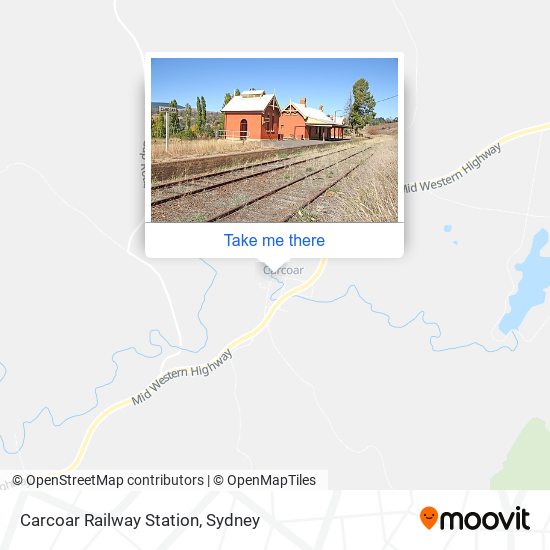 Carcoar Railway Station map
