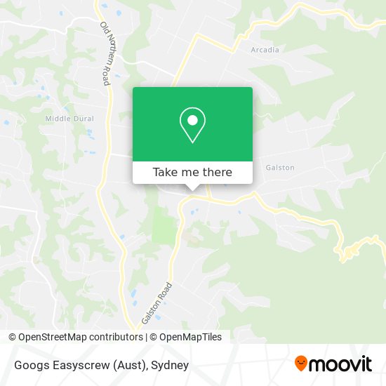 Googs Easyscrew (Aust) map