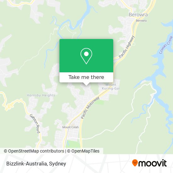 Bizzlink-Australia map