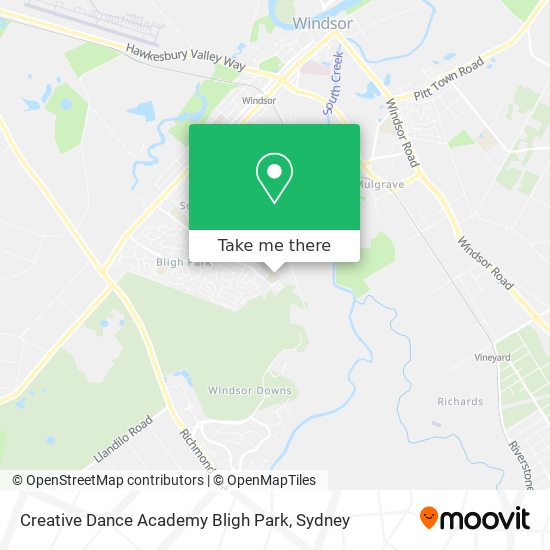 Creative Dance Academy Bligh Park map