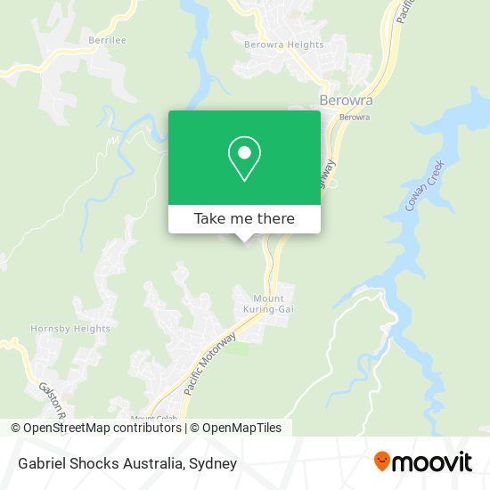 Mapa Gabriel Shocks Australia