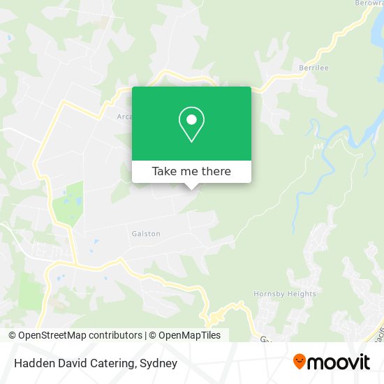 Hadden David Catering map