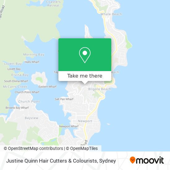 Justine Quinn Hair Cutters & Colourists map