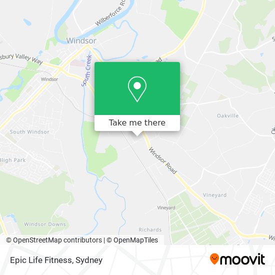 Epic Life Fitness map