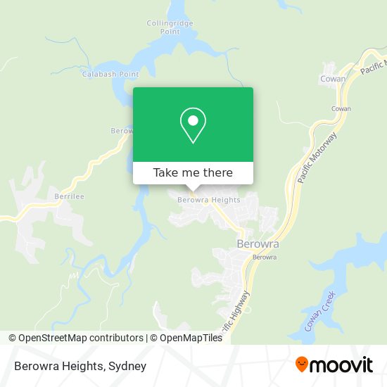 Mapa Berowra Heights