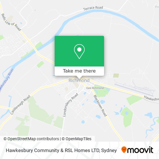 Hawkesbury Community & RSL Homes LTD map