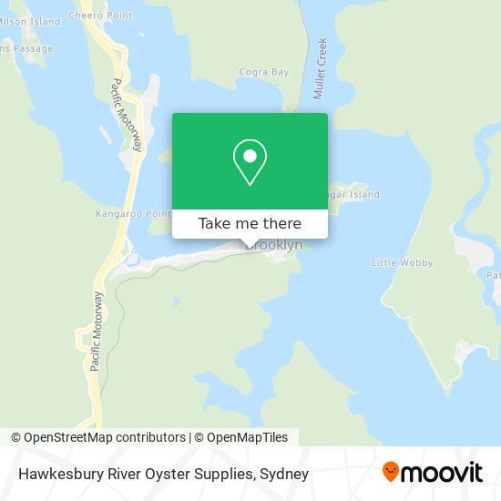 Hawkesbury River Oyster Supplies map
