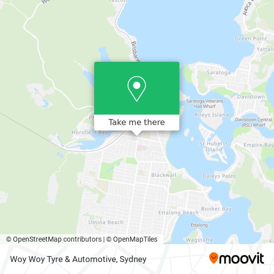 Woy Woy Tyre & Automotive map