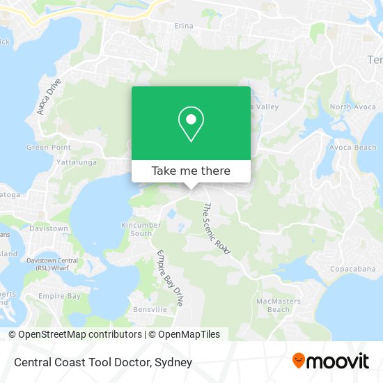 Mapa Central Coast Tool Doctor