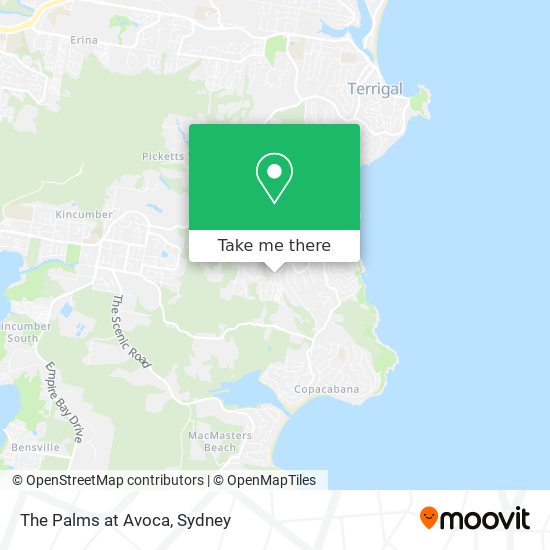 The Palms at Avoca map