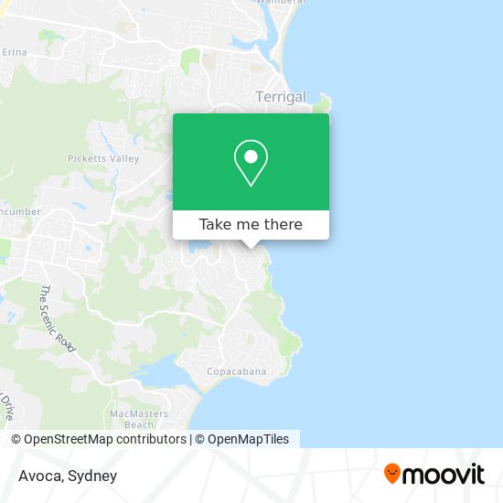 Avoca map