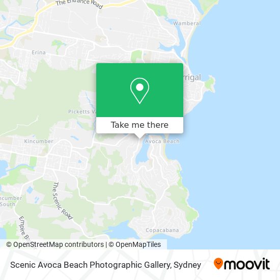 Scenic Avoca Beach Photographic Gallery map