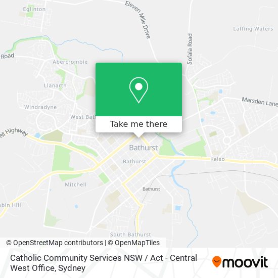 Mapa Catholic Community Services NSW / Act - Central West Office