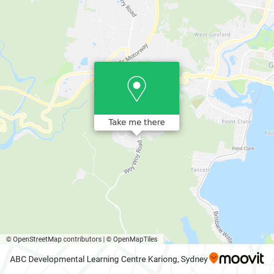 Mapa ABC Developmental Learning Centre Kariong