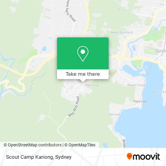 Scout Camp Kariong map