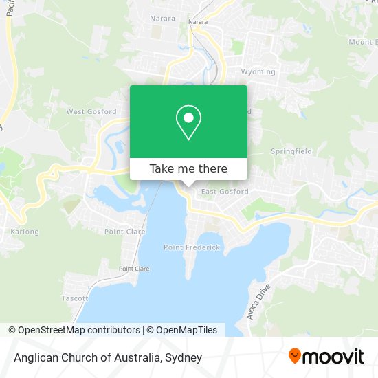 Mapa Anglican Church of Australia