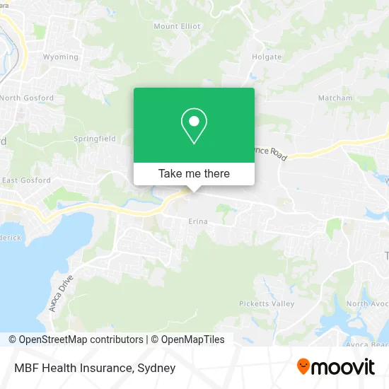 MBF Health Insurance map
