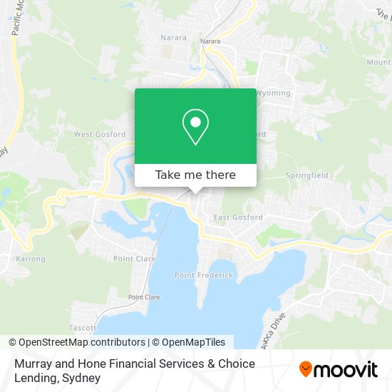 Murray and Hone Financial Services & Choice Lending map