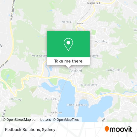 Redback Solutions map