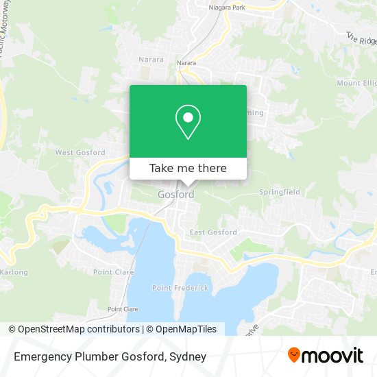 Emergency Plumber Gosford map