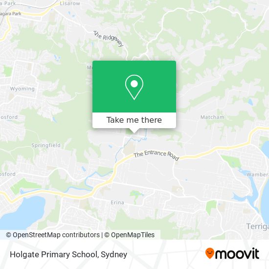 Mapa Holgate Primary School