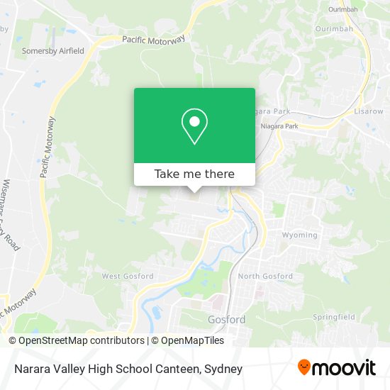 Narara Valley High School Canteen map