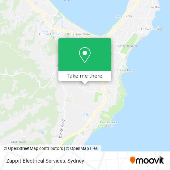 Mapa Zappit Electrical Services