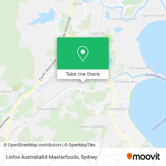 Mapa Linfox Australialtd-Masterfoods