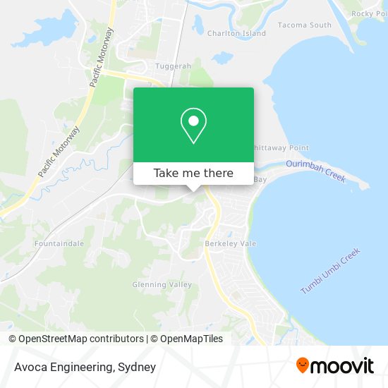 Avoca Engineering map