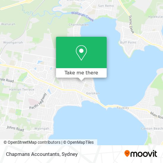 Chapmans Accountants map